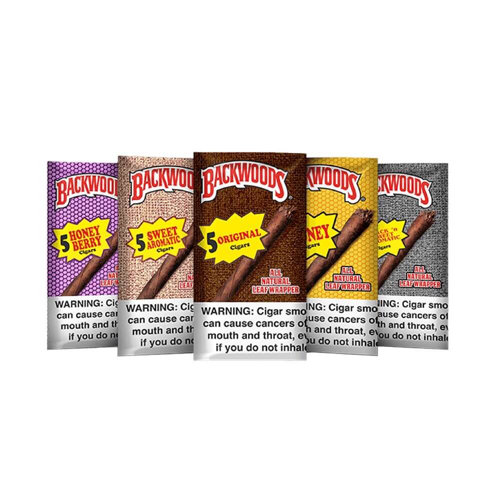 Backwoods Natural Leaf Wrapped Cigars 5-Pack