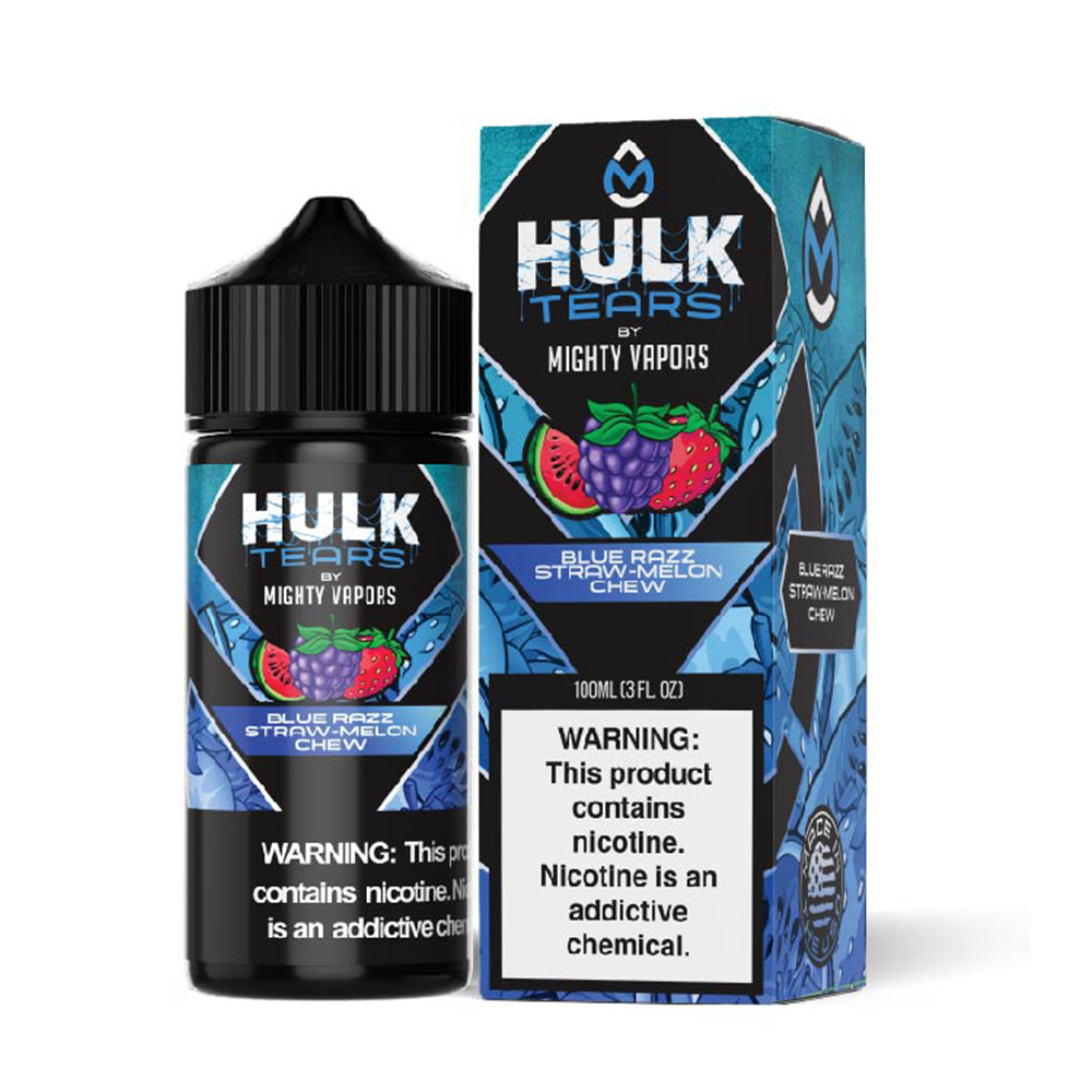 Hulk Tears Blue Razz Straw-Melon Chew