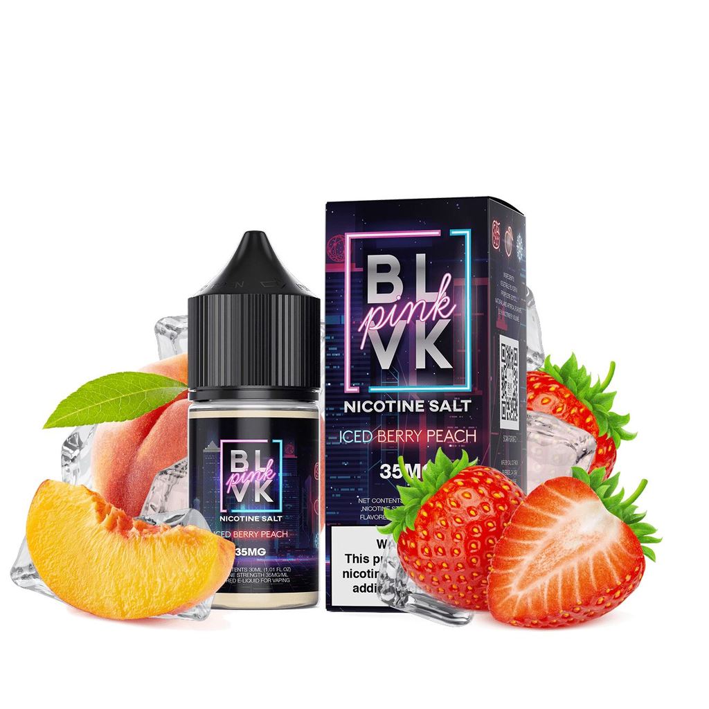 BLVK TF-Nic Series | Salt Nic E-Liquid 30mL Pink Strawberry Peach Ice