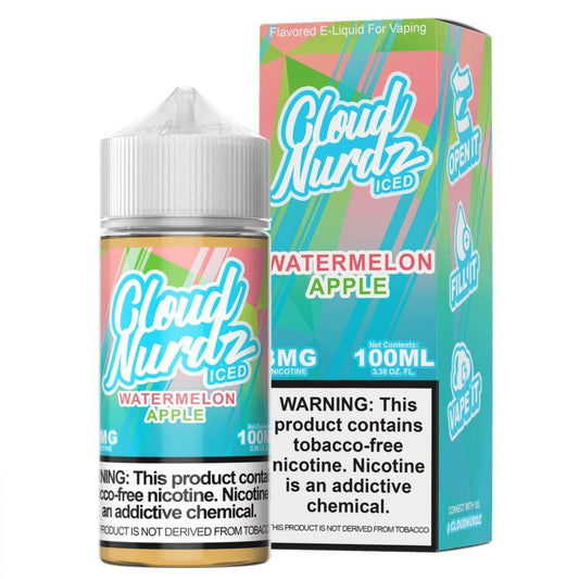 Cloud Nurdz Series | 100mL - Watermelon Apple Iced